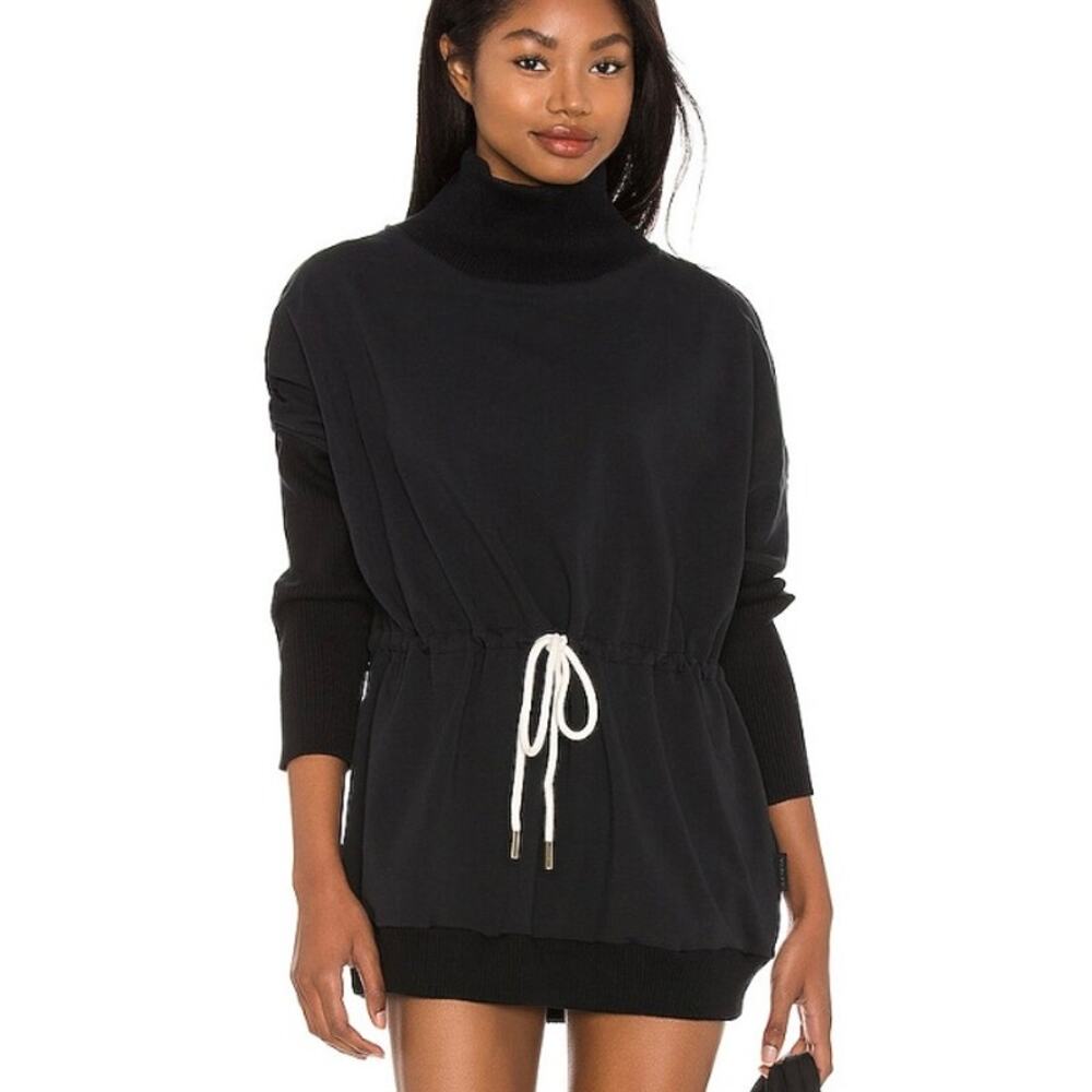 Varley Adelaine Sweatshirt Black‎ Performance Athletic Revolve Womens XS